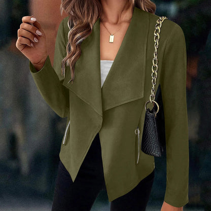 Veste femme élégante coupe cascade