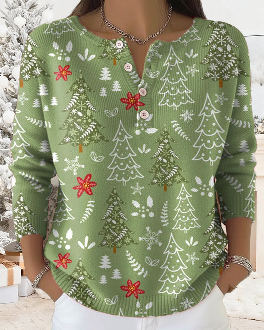 Weihnachtsbaum Muster Kleid Elegant - IdealeKleiden
