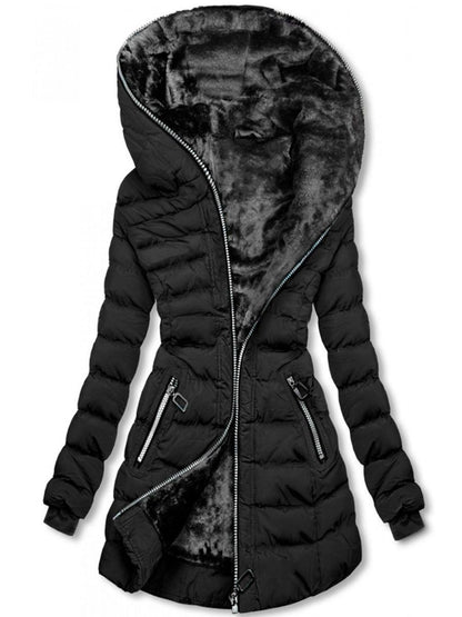 Winterjacke Gepolstert Warm Plüschfutter - IdealeKleiden