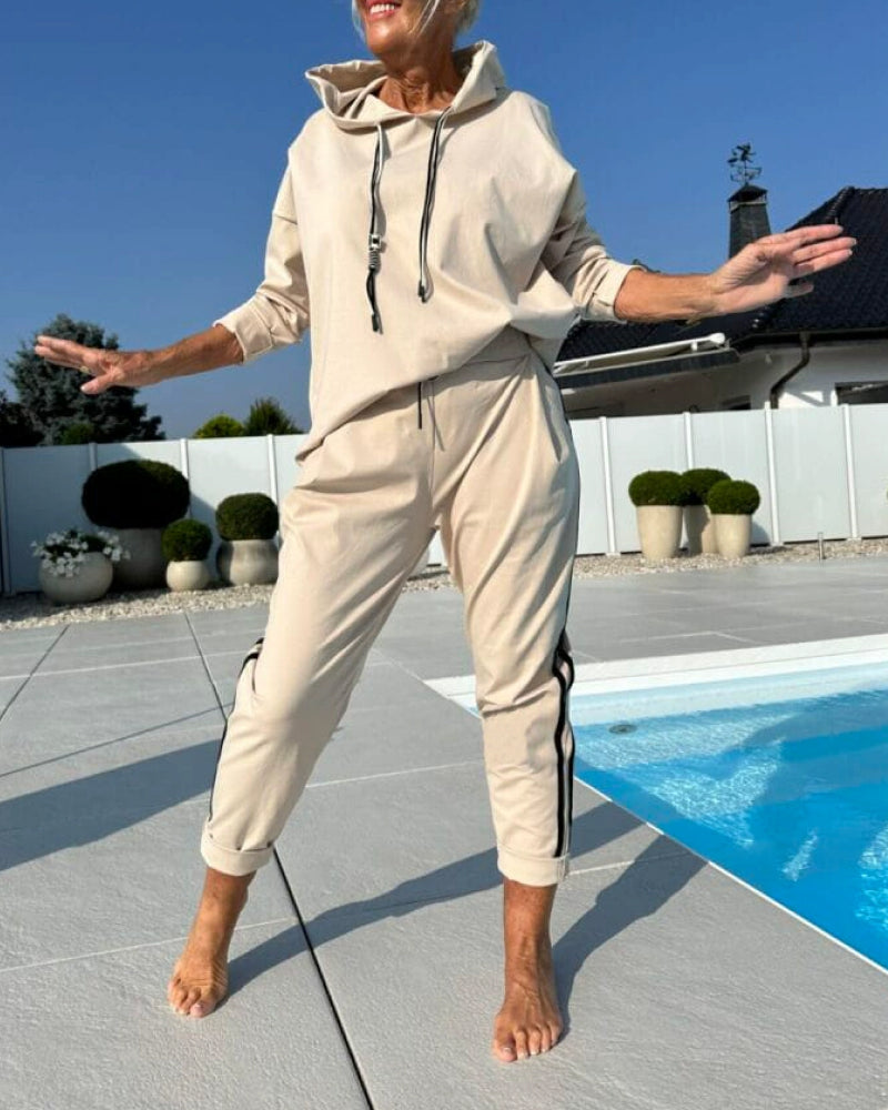 Survêtement de sport pour femme Sweat à capuche et pantalon
