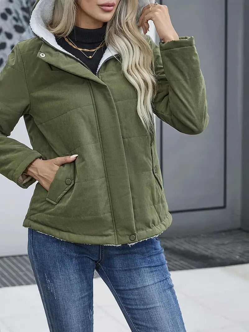 Steppjacke Damen Warm Reißverschluss - IdealeKleiden