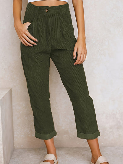 Pantalon élégant pour femmes Coupe droite Mode moderne