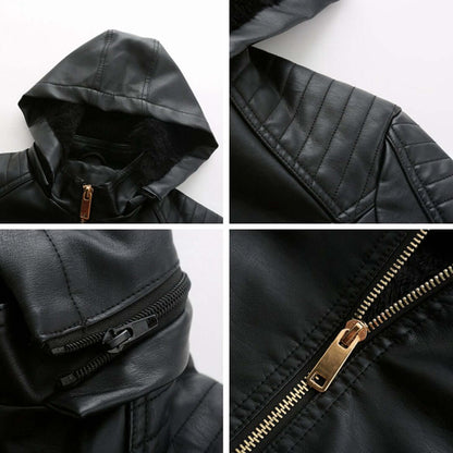 Praktische Damenjacke mit Abnehmbarem Kapuzen - IdealeKleiden