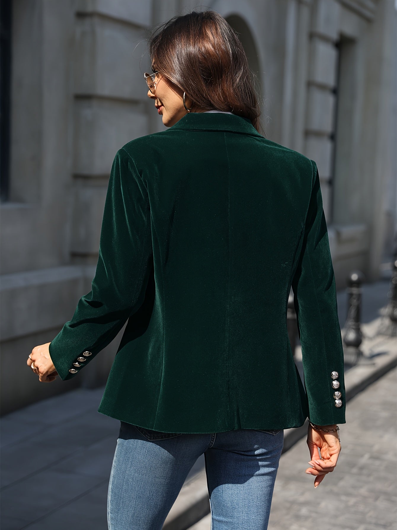 Blazer élégant pour femme aspect velours