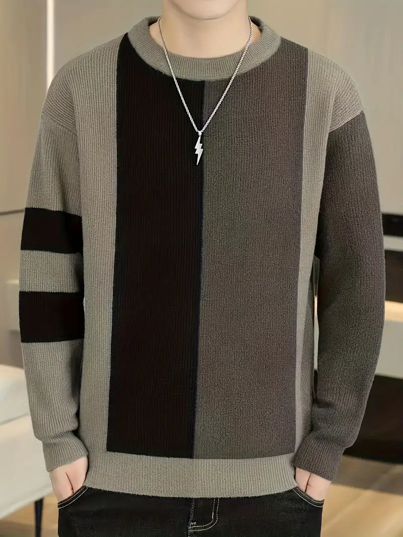 Pull classique col rond pour homme