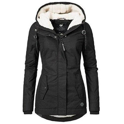 Parka d'hiver femme slim fit capuche