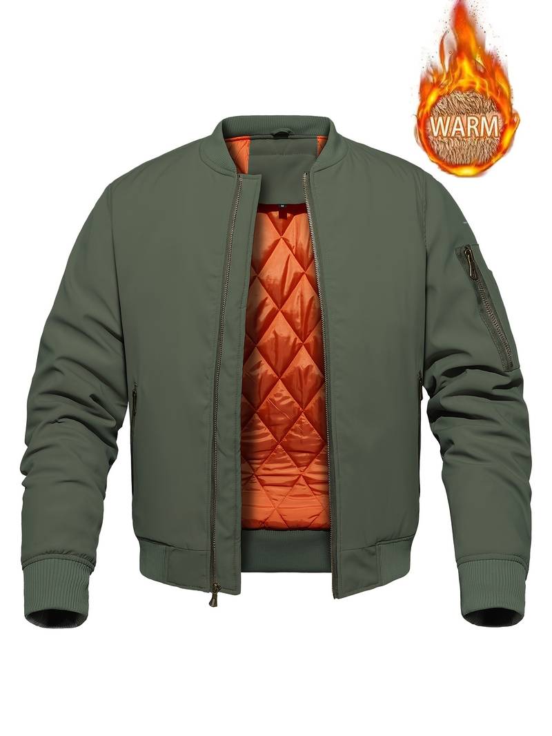 Blouson bombardier homme élégant noir
