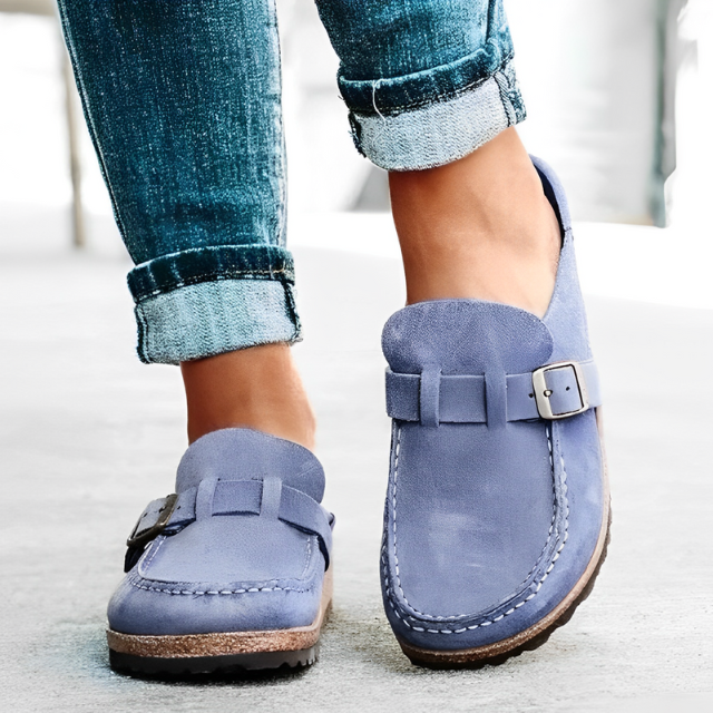 Chaussons confortables avec fermeture à boucle