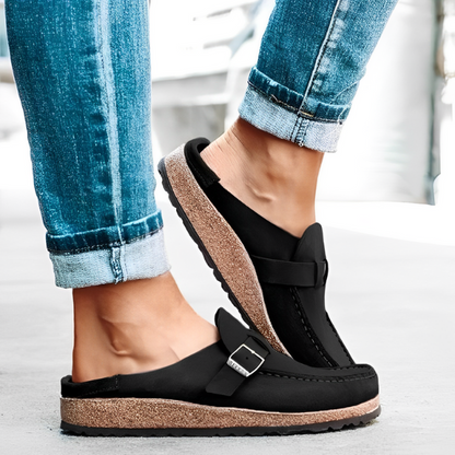 Chaussons confortables avec fermeture à boucle