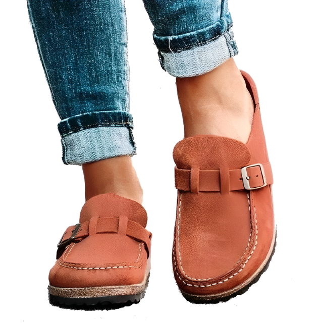 Chaussons confortables avec fermeture à boucle