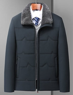Elijah - Parka d'hiver noir Doublure épaisse