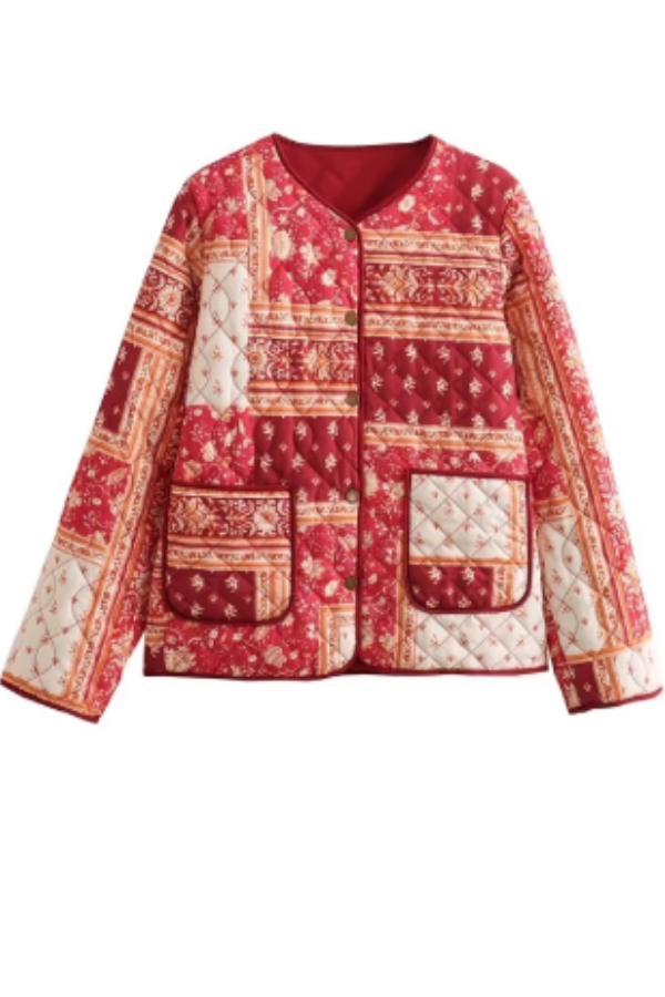 Veste en coton élégante avec de superbes imprimés