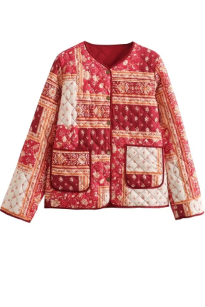 Veste en coton élégante avec de superbes imprimés
