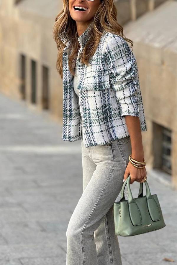 Veste en tweed élégante pour femme