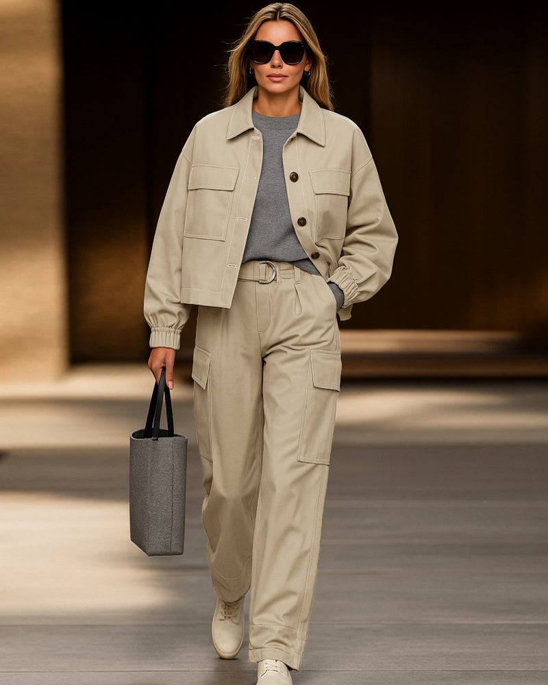 Ensemble d'extérieur pratique | Veste et pantalon fonctionnels de transport