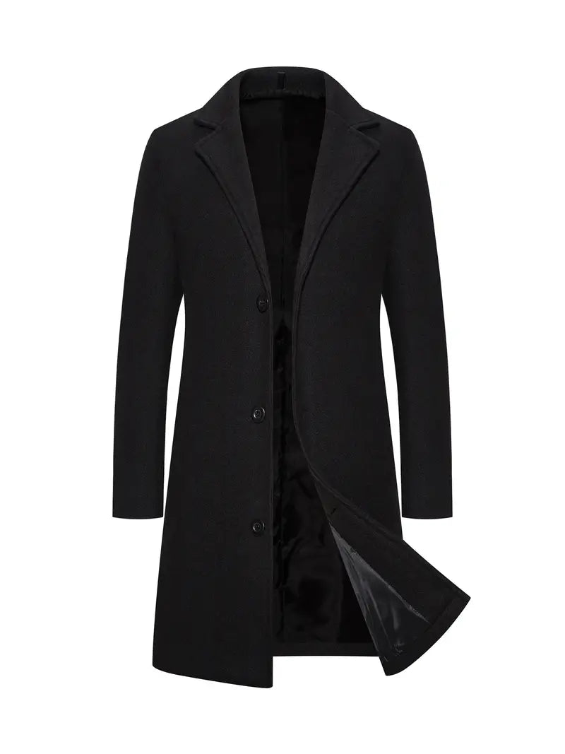 Trench-coat long élégant pour homme