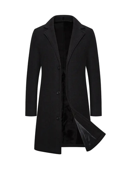 Trench-coat long élégant pour homme