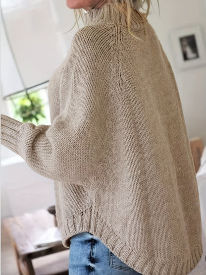 Bequemer Grobstrick Pullover Gemütlich - IdealeKleiden