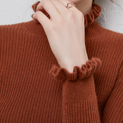 Pull femme Détail volanté Mode féminine élégante