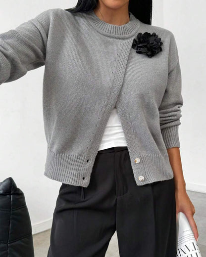 Pulls tendance avec ourlet fendu