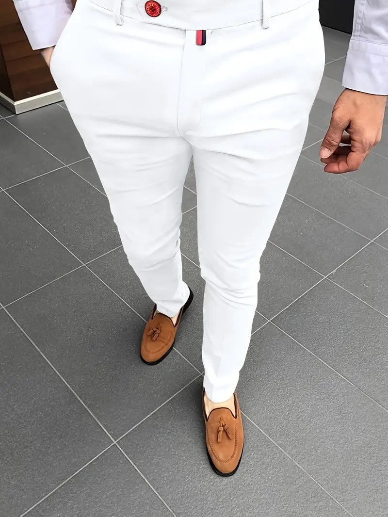 Pantalon de costume slim homme élégant