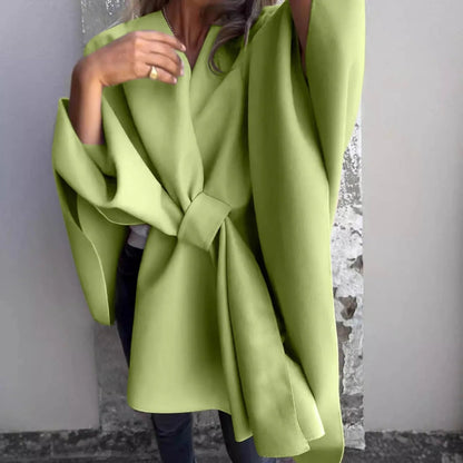 Cardigan long femme Manches chauve-souris Élégant