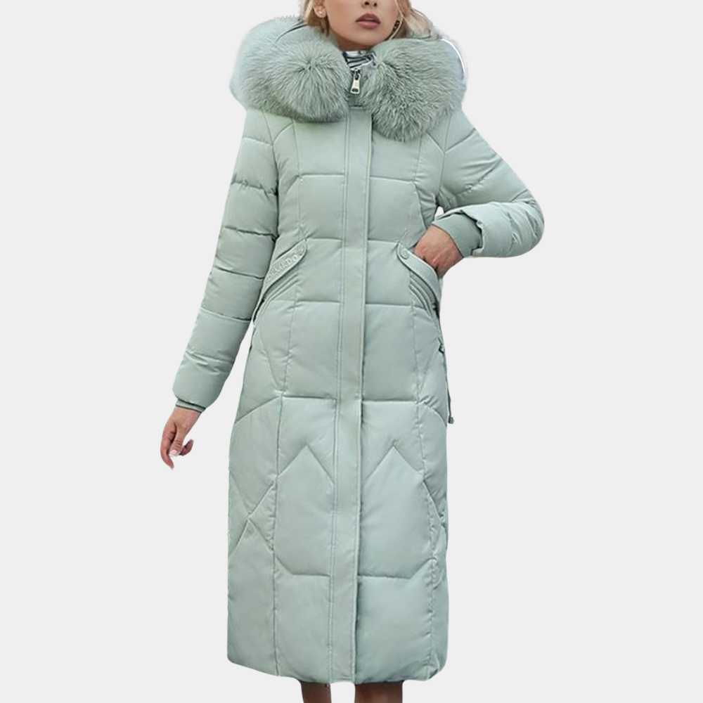 Manteau d'hiver élégant pour femme design de luxe