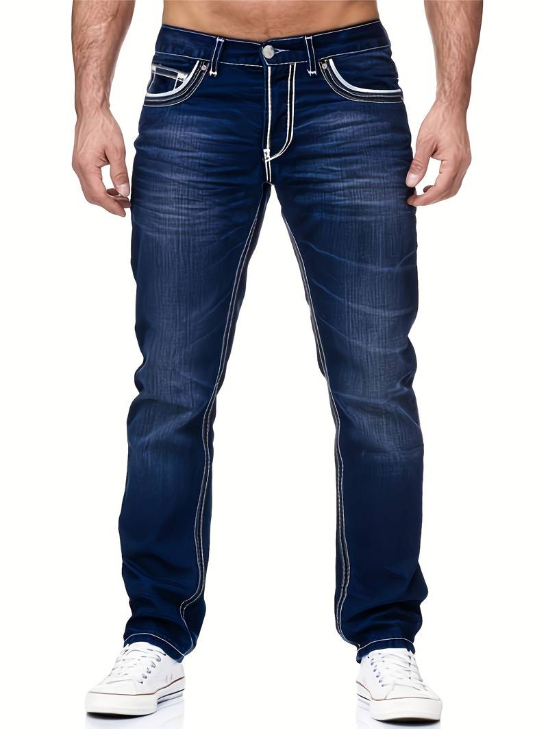 Jeans Homme Détruit Look Usé