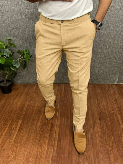 Pantalon de costume élégant pour homme Slim Fit