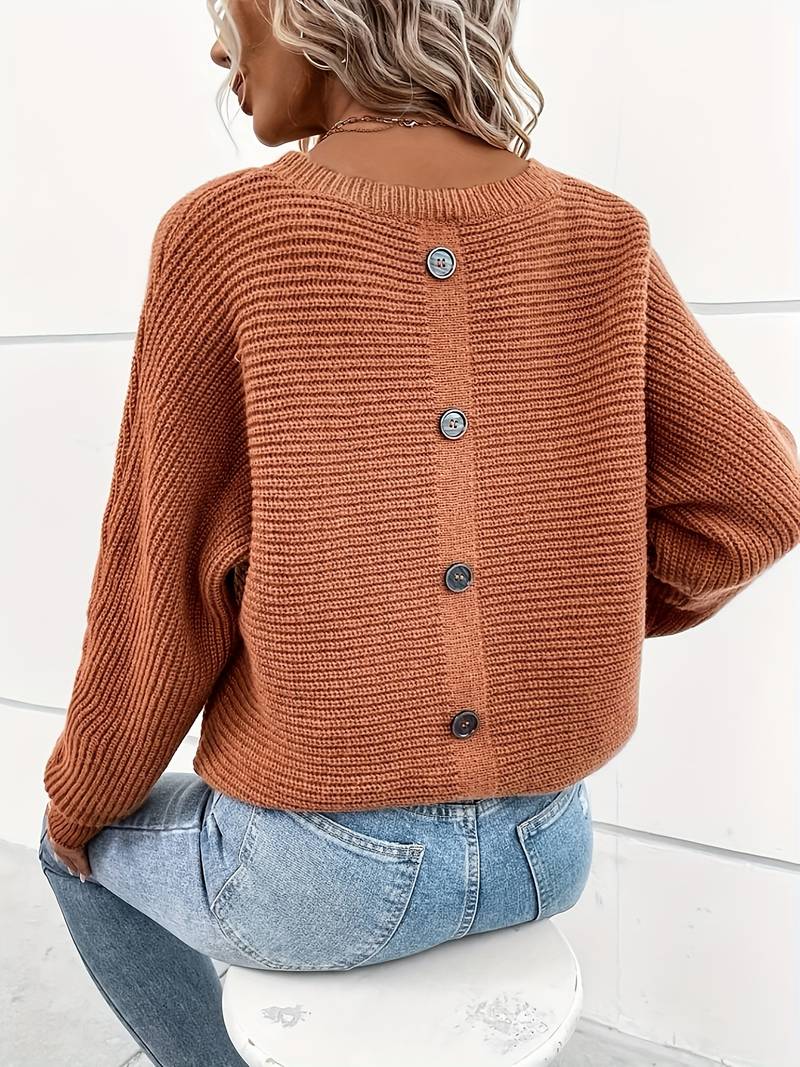 Pull col rond élégant Tendance printemps
