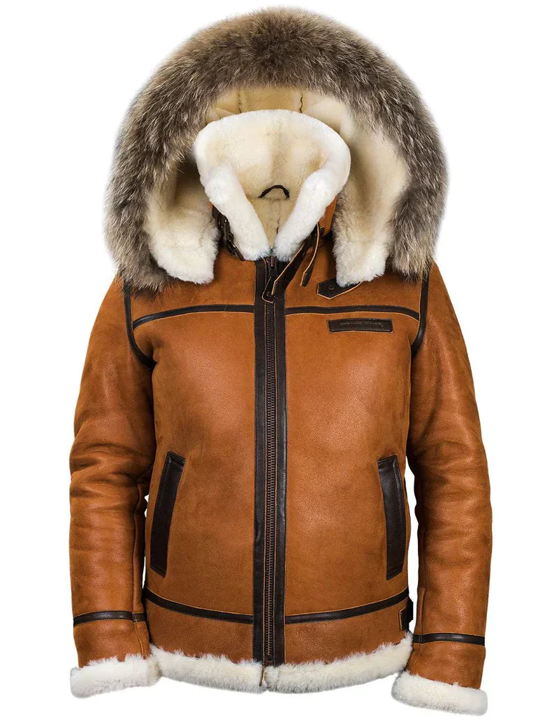 Élégante veste pour femme avec fausse fourrure