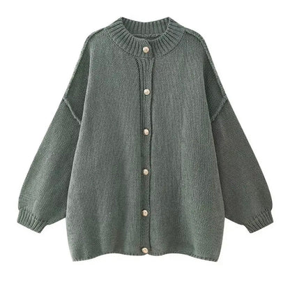 Gilet en maille souple oversized pour femme