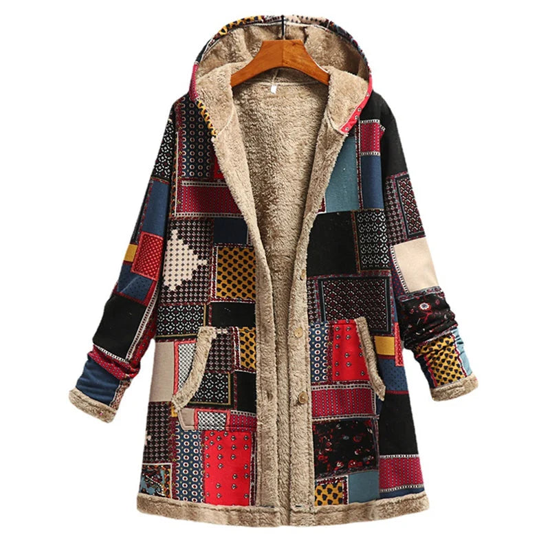 Veste à capuche rétro style classique