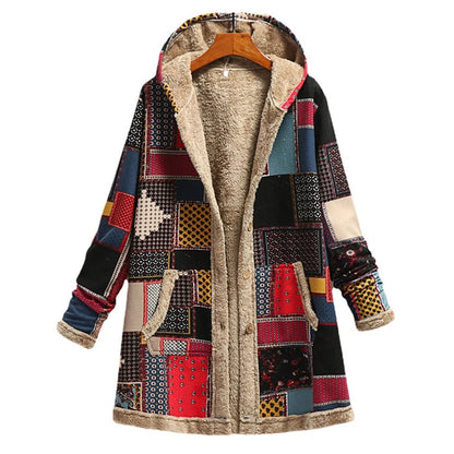 Veste à capuche rétro style classique