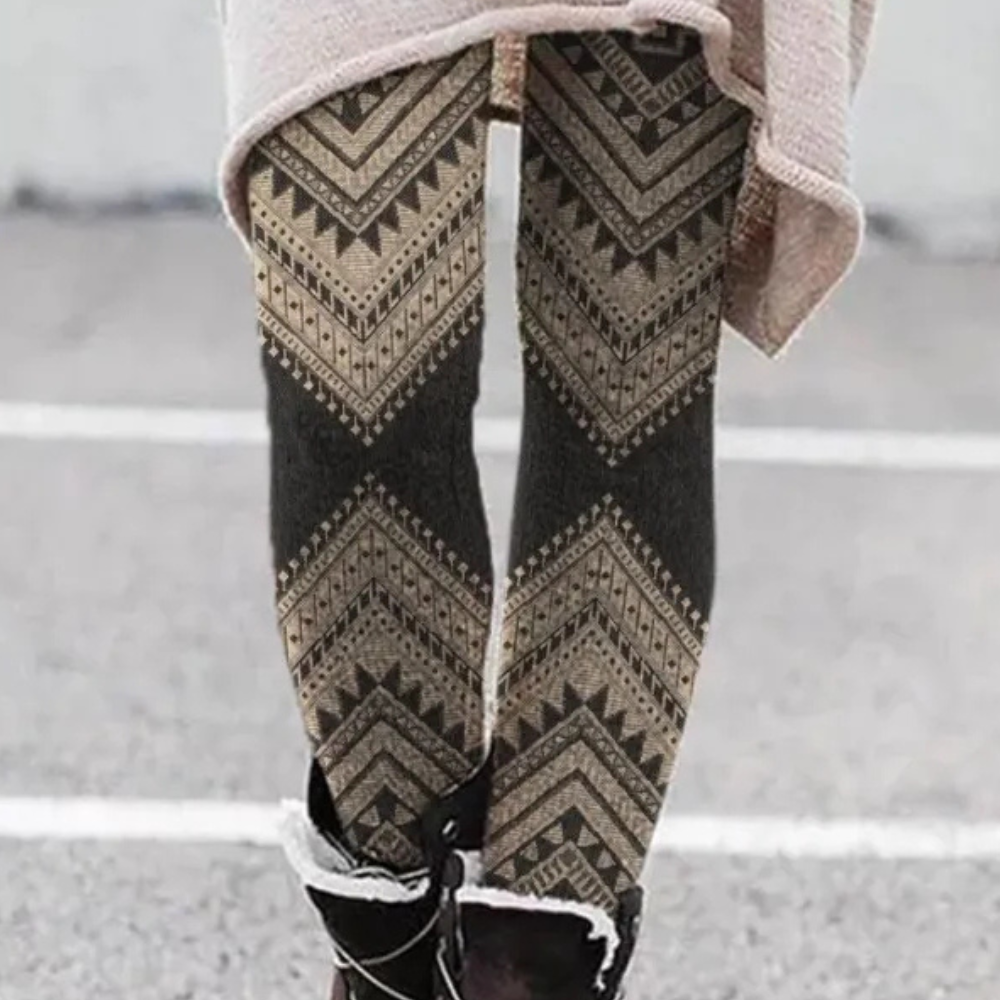 Legging élégant, moulant, doux, respirant, géométrique