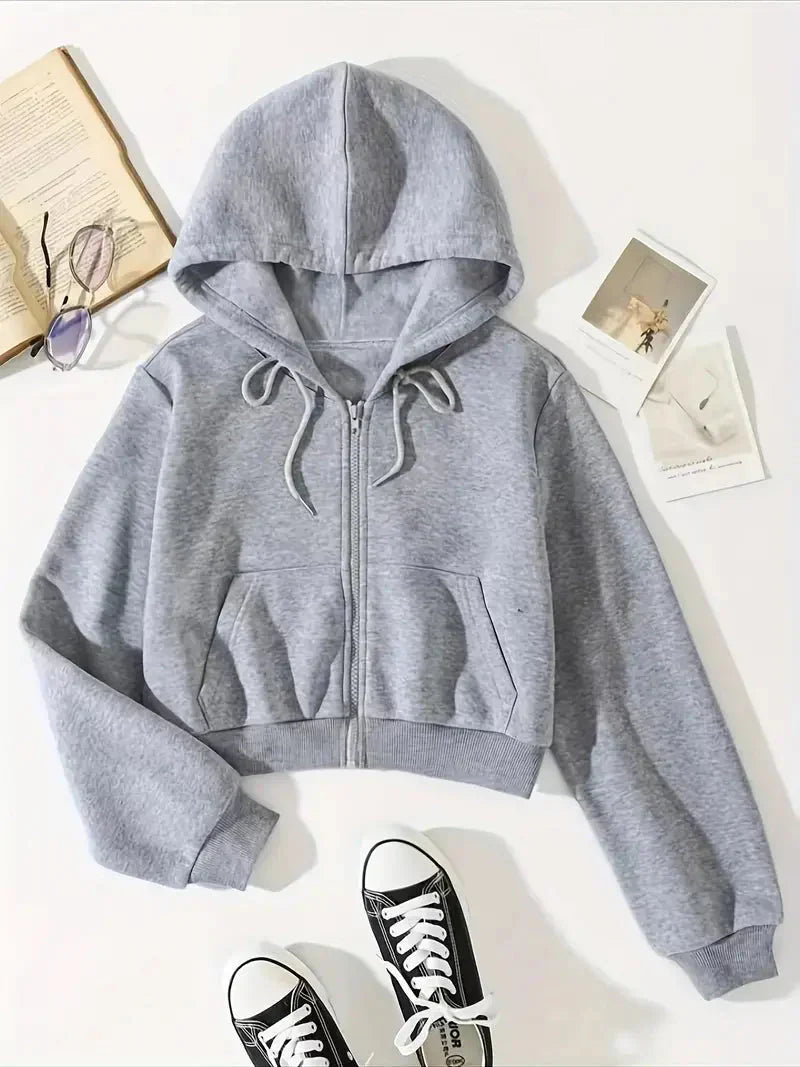 Melissa - Sweat à capuche zippé moderne pour femme