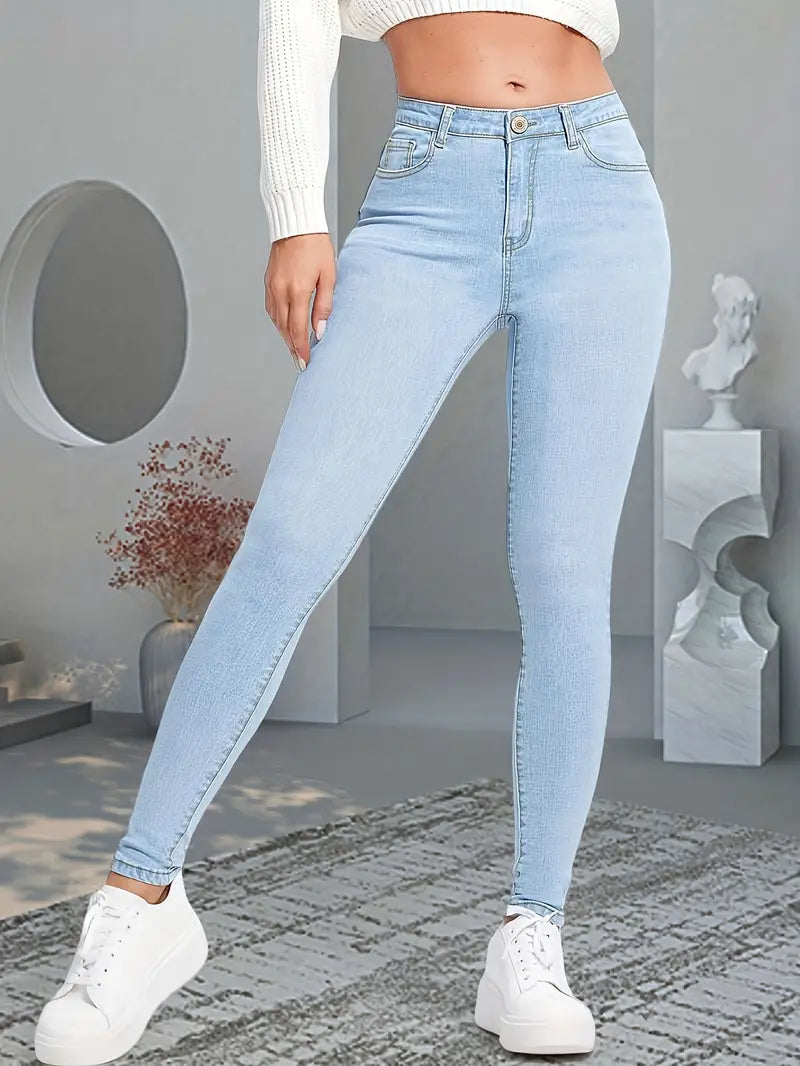 Zara Jean slim taille haute Femme