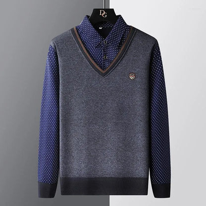Pull polo homme