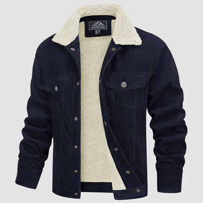 Veste en velours côtelé tendance pour homme