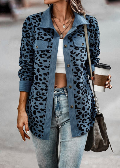 Veste Léopard Femme Printemps Tendance Haut de Gamme