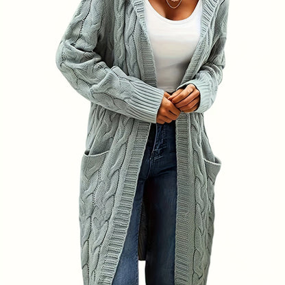 Veste à capuche femme longue élégante