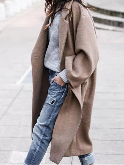 Manteau d'hiver long oversize pour femme