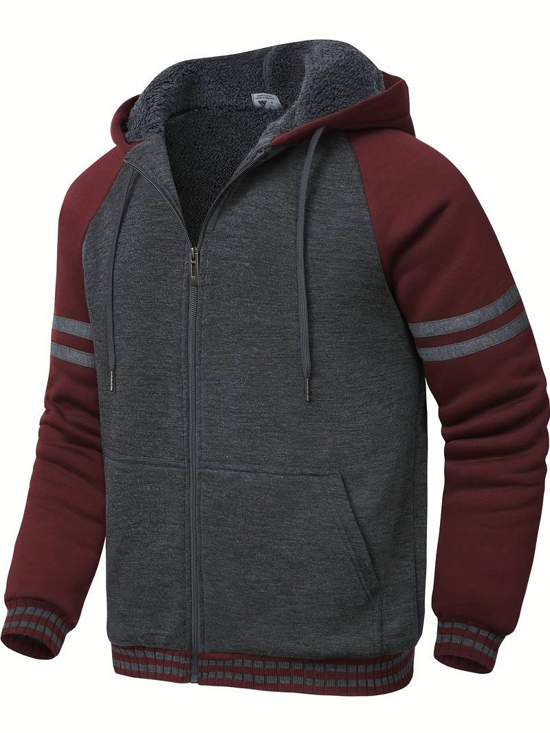 Sweat à capuche thermique chaud et isolant pour hommes