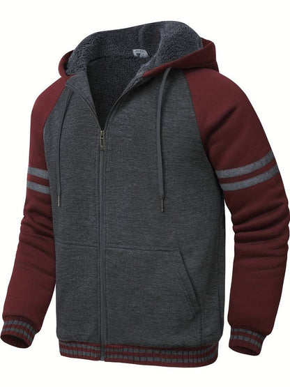 Sweat à capuche thermique chaud et isolant pour hommes