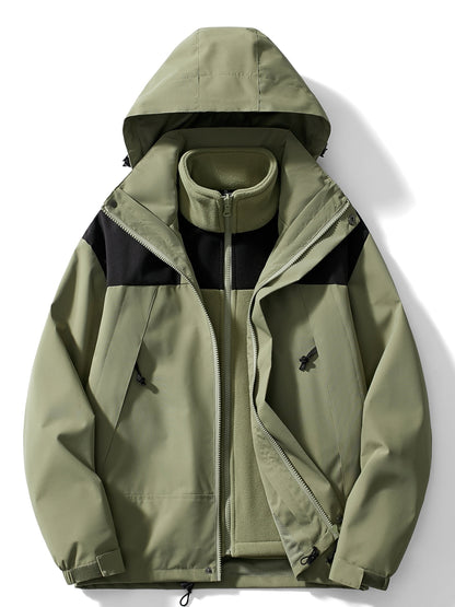 Veste d'hiver homme 3-en-1 capuche