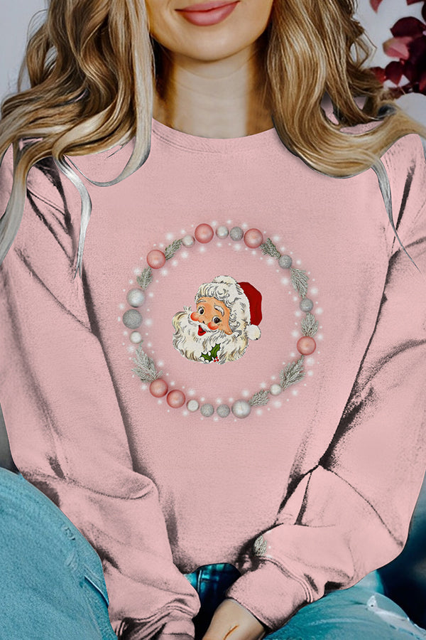 Pull de Noël Manches longues Imprimé contrastant