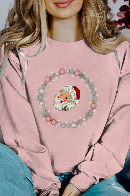 Pull de Noël Manches longues Imprimé contrastant
