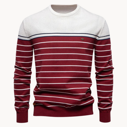 Pull rayé femme coton moderne