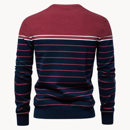 Pull rayé femme coton moderne