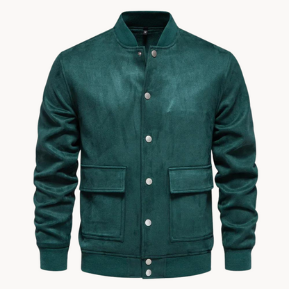 Blouson aviateur en cuir élégant pour homme